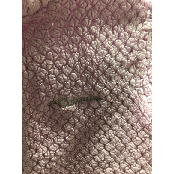 Columbia Jacket Girl's Size Small Zip Soft Plush Long Sleeve Purple - Picture 4 of 6